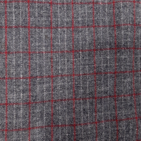 Vintage plaid wool blend pleated skirt fall winter dark light classic academia - Picture 3 of 8